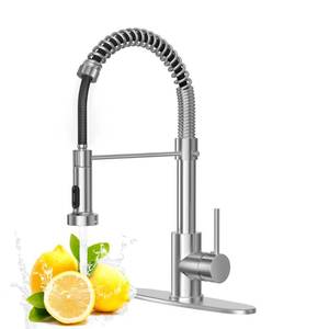 lot 17931 image: Kitchen Faucet Pull-Down Sprayer Brushed Nickel
