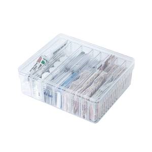 lot 17934 image: GOXITAX Clear Medical Supplies Organizer