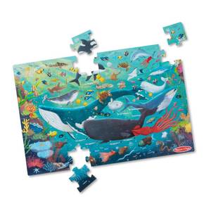 lot 17947 image: Melissa & Doug Underwater Jumbo Floor Puzzle 48-Piece