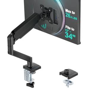 lot 17949 image: WALI Adjustable Single Monitor Arm 13-34 inch