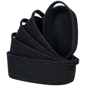 lot 17966 image: CubesLand Cotton Rope Storage Baskets Set of 5