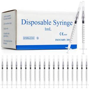 lot 18127 image: Meterbox 1ml Syringes with 27G 12 Needle 100-Pack