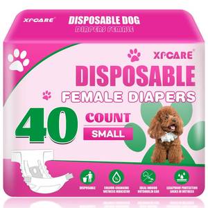 lot 18133 image: XPCARE Disposable Female Dog Diapers Small 40 Count