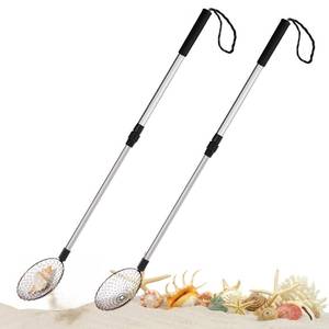 lot 18134 image: WRINGKIT 2 Pack Beach Scoop Shovel with Adjustable Handle