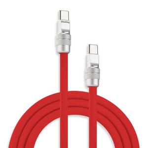 lot 18137 image: Chubby Cable USB-C to USB-C 240W Fast Charging Cable, Red, 6.6ft
