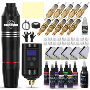 lot 18165 image: YILONG Wireless Tattoo Pen Kit Rotary Machine