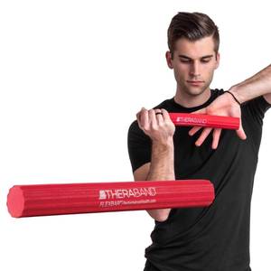 lot 18222 image: THERABAND FlexBar Resistance Bar, 10 lbs, Red