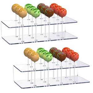 lot 18235 image: YSYONM Cake Pop Stand 12-Hole Clear Acrylic