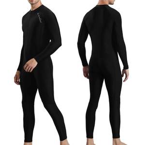 lot 18236 image: OMGear Mens Diving Skin Rash Guard 2XL Black