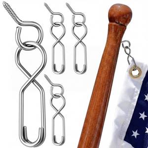 lot 18267 image: Otoolling 4-Piece Metal Boat Flag Clips