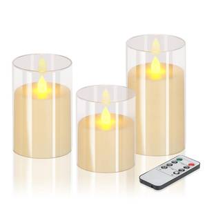lot 18279 image: Wemarry Flameless Candles 3-Pack Battery Operated LED