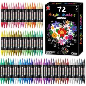 lot 18282 image: TBC The Best Crafts Acrylic Paint Markers, 72 Colors