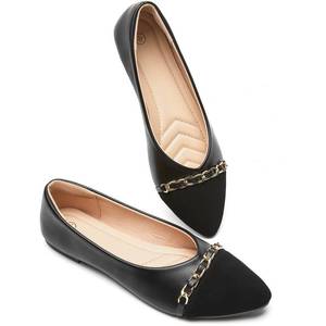 lot 19092 image: Womens Black Flats Shoes,Pointed-Toe Dress Shoes,Ballet Flats Comfortable (Size 9)