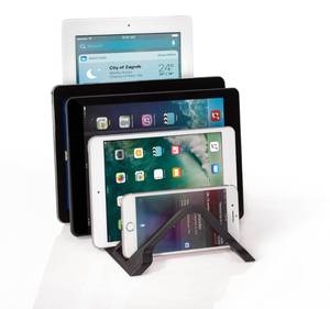 lot 19128 image: Prosumers Choice Universal 5 Tablet and Smartphone Charging Organizer RackDesktop Stand Holder