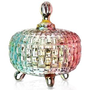 lot 19163 image: DoubleFill 26 oz Glass Candy Dish with Lid, Crystal, Bright, Medium