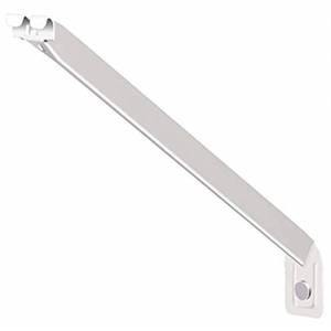 lot 20019 image: ClosetMaid Wire Shelving Support Brackets for 16 in. Deep Shelves, 12-Pack, with Anchors & Pins for Installation, White