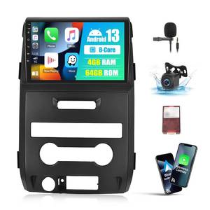 lot 20020 image: 4G64G 8 Core Car Stereo Radio for Ford F150 F-150 2009 2010 2011 2012 with Wireless Apple Carplay Android Auto 9 IPS Touch Screen Android 15 Radio with Bluetooth GPS Navigation DSP FM Backup Camera (FOR KIA SOUL 2014)