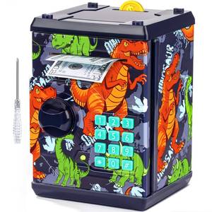 lot 20042 image: ATM Piggy Bank for Boys Girls, Mini ATM Coin Bank Kids Safe with Password