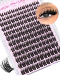 lot 20070 image: Kiromiro Fluffy Lash Clusters 10-16mm Wispy Eyelashes Clusters Manga Lashes (4 Pieces Missing)