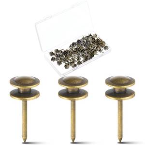 lot 20073 image: Hotop 25 Pcs Double Headed Picture Hanging Nails