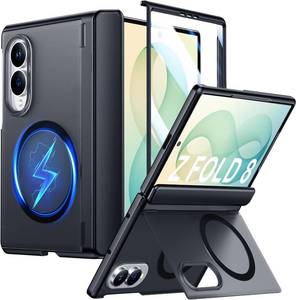 lot 20078 image: SPIDERCASE Magnetic for Samsung Galaxy Z Fold 8 Case, Black