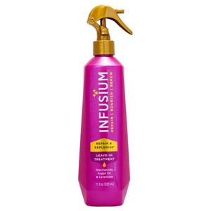 lot 20099 image: Infusium Repair and Replenish Leave-in Treatment - Hair Spray with Niacinamide, Argan Oil, and Ceramides - Strengthens and Nourishes - 11 oz (Partially Used)