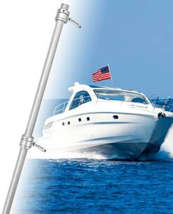 lot 20100 image: DUPKEV 24 Inch Flag Pole for Outside House with Carbon Fiber, Rustproof