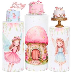 lot 20109 image: Mindsoft 3 Set Fairy Cylinder Stand Covers for Party