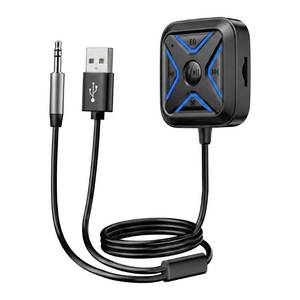lot 20111 image: Bluetooth Aux Car Adapter with Noise Cancellation, Multifunction Button