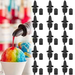lot 20115 image: Honeydak 30 Pcs Bottle Pourers with Dust Caps, Syrup Liquor Pour Spouts
