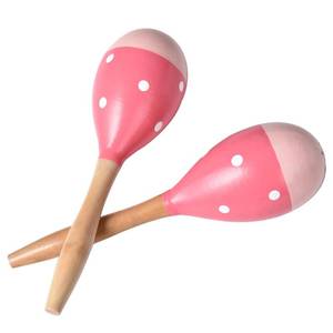 lot 20123 image: Maracas for Adults Kids Babies, Wooden Maracas Shaker Musical Instrument