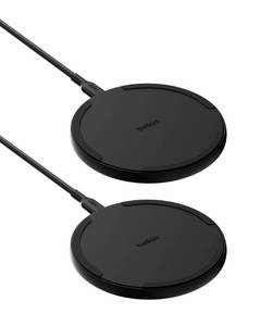 lot 20130 image: Belkin 15W Wireless Charging Pad, Qi Charger for iPhone 17 (2 Pack)