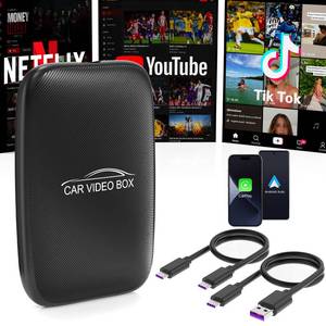 lot 20134 image: CarPlay AI Box 2026 Upgraded��Wireless CarPlay & Android Auto Adapter, Magic Video Box Support YouTube,TF Card,Wired-to-Wireless Conversion, Plug and Play carplay adapter for IOS10Android 11