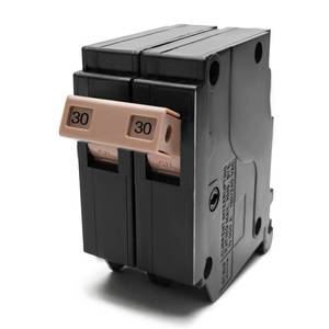 lot 20137 image: 230 2-Pole 30-Amp Circuit Breaker, Type 34-In Plug-On Molded Case Circuit Breaker, Thermal Magnetic Protection, 10 KAIC, 120240V, Fit for fit for Load Centers