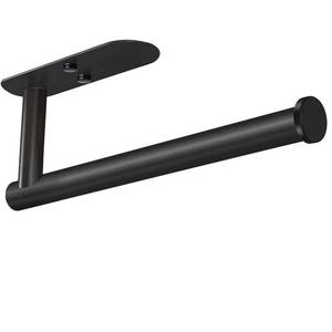 lot 20463 image: VAEHOLD Adhesive Paper Towel Holder Under Cabinet Wall Mount for Kitchen Paper Towel, Black Paper Towel Roll Holder Stick to Wall, Stainless Steel��Black��