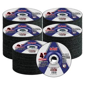 lot 1136 image: SALI 50 Pack 4 Inch Grinding Wheels for General Purpose Metal & Stainless Steel, Aluminum Oxide Grinding Disc for Angle Grinder, Depressed Center 4  14  58(100  6.0  16 mm)