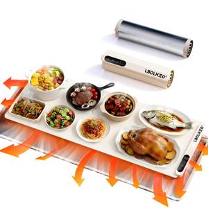 lot 1223 image: LBOLHZO Warming Mat For Food Extra Large 36x16 580W Food Warming Mat With Heat Resistant Pad,Chafing Dishes for Buffet 6 Temp 6 Hours,Roll Up Food Warmers for Parties Buffet for Catering Gatherings