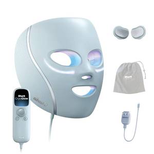 lot 1231 image: Shark CryoGlow LED Face Mask, Red Light Therapy, Under-Eye Cooling, FW312