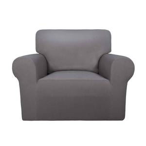 lot 2306 image: PureFit Stretch Chair Covers Fleece Couch Covers for Sofa Light Gray