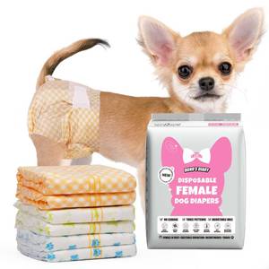 lot 2311 image: Dono Disposable Dog Diapers Female, XXS Puppy Diaper with Wetness Indicator