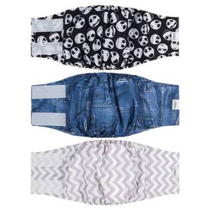 lot 2344 image: CuteBone Dog Belly Bands for Male Dogs Wraps Washable Doggie Diapers