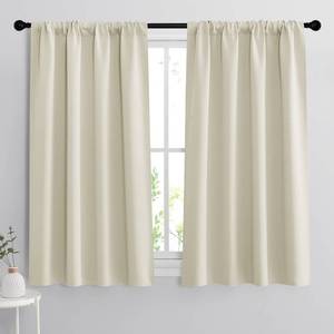 lot 2354 image: RYB HOME Small Window Curtains 45 inches Length for Kitchen Cafe Bathroom