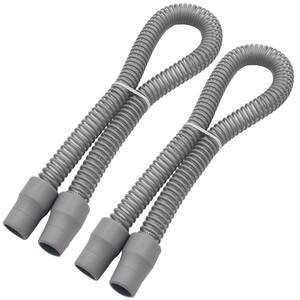 lot 2389 image: ResOne 2-Pack 2ft CPAP Tube Replacement, Latex-Free Gray 19mm Tubing, Standard 22mm Cuffs, Universal Fit for Most Machines, Lightweight Replacement Accessory