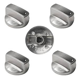 lot 2407 image: Klyeola 5Pcs 8mm Gas Stove Knob Replacement, Heavy-Duty Metal Cooktop Burner Control Knobs, Compatible with Most Gas Ranges and Ovens, Surface Burner Dial for Kitchen Appliance Repair
