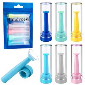 lot 2409 image: 6pcs Silicone Contact Lens Remover Tool for RGP & Scleral Lenses - Hard Lens Plunger Suction Cup with Individual Sanitary Cases, 6 Colors (Removal Only, Not for Soft Lenses)