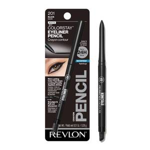 lot 2411 image: REVLON ColorStay Pencil Waterproof Eyeliner, 201 Black, 0.01 oz