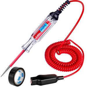 lot 2457 image: Heavy Duty 3-65V DC Test Light Automotive, 140 Spring Wire Circuit Tester