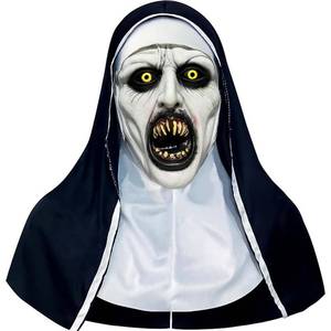 lot 2459 image: ROMINVIC 2026 Nun Scary Mask,Halloween Nun Mask,Scary Full Head Creepy Nun Costume Mask for Cosplay