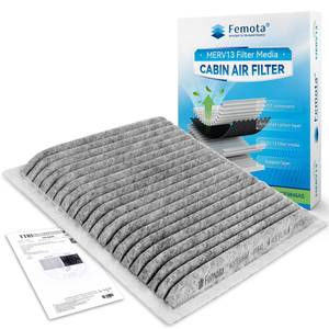 lot 2476 image: Femota Certified MERV 13 Cabin Air Filter with Activated Carbon, CF9846A for Mazda MPV, Mitsubishi EndeavorGalant, Subaru LegacyOutbackTribeca, Toyota 4RunnerCelicaFJ CruiserPriusSienna.