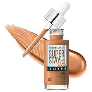 lot 2486 image: Maybelline Super Stay Up to 24HR Skin Tint, Radiant Light-to-Medium Coverage Foundation, Makeup Infused With Vitamin C, 330, 1 Count